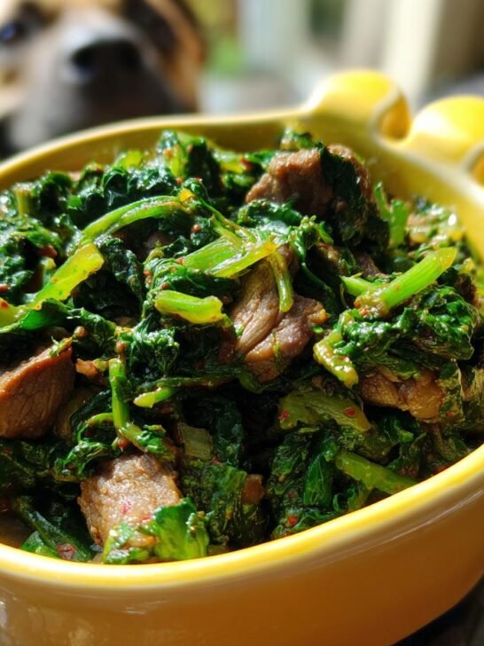 A vibrant bowl of Beef and Parsley Fresh Energy Dish, showcasing tender beef pieces mixed with fresh green parsley.